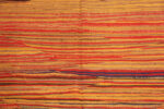 Close Up of Warm Tones Tribal Vintage Moroccan Kilim Gallery Size Rug 72988 by Nazmiyal Antique Rugs