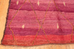 Corner of Berber Design Vintage Moroccan Area Rug 73000 by Nazmiyal Antique Rugs