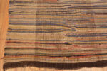 Corner of Earthy Hues Vintage Moroccan Kilim Rug 73006 by Nazmiyal Antique Rugs