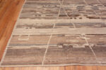 Corner of Large Room Size Tribal Geometric Earth Tone Color Modern Minimalist Rug 11708 by Nazmiyal Antique Rugs