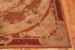 Corner of Small Floral Antique French Aubusson Rug 72903 by Nazmiyal Antique Rugs