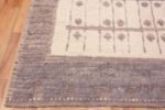 Corner of Square Shape Modern Boho Chic Area Rug 61128 by Nazmiyal Antique Rugs