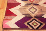 Corner of Vintage Moroccan Boucherouite Geometric Rug 72984 by Nazmiyal Antique Rugs