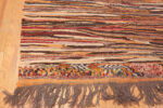 Corner of Vintage Moroccan Multicolored Stripes Kilim 73002 by Nazmiyal Antique Rugs