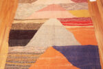Details of Bold Abstract Layered Design Vintage Moroccan Kilim 72997 by Nazmiyal Antique Rugs