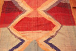 Details of Gallery Size Artistic Vintage Moroccan Kilim 72991 by Nazmiyal Antique Rugs