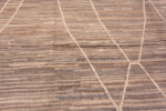 Details of Large Room Size Tribal Geometric Earth Tone Color Modern Minimalist Rug 11708 by Nazmiyal Antique Rugs