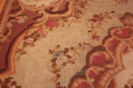 Florals of Large Antique 19th Century French Aubusson Rug 72902 by Nazmiyal Antique Rugs
