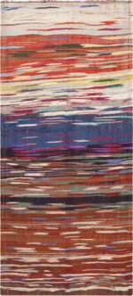 Gallery Size Colorful Vintage Moroccan Kilim Rug 72989 by Nazmiyal Antique Rugs