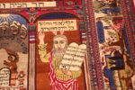 Moses of Silk Antique Persian Kashan Judaica Pictorial Rug 73035 by Nazmiyal Antique Rugs