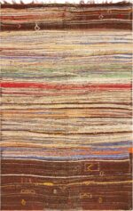 Primitive Design Vintage Moroccan Kilim 72986 by Nazmiyal Antique Rugs