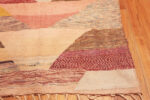 Side of Bold Abstract Layered Design Vintage Moroccan Kilim 72997 by Nazmiyal Antique Rugs