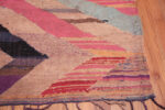 Side of Colorful Vintage Moroccan Zigzag Design Kilim Rug 72993 by Nazmiyal Antique Rugs