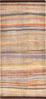 Soft Warm Colors Vintage Moroccan Flatweave Rug 73014 by Nazmiyal Antique Rugs