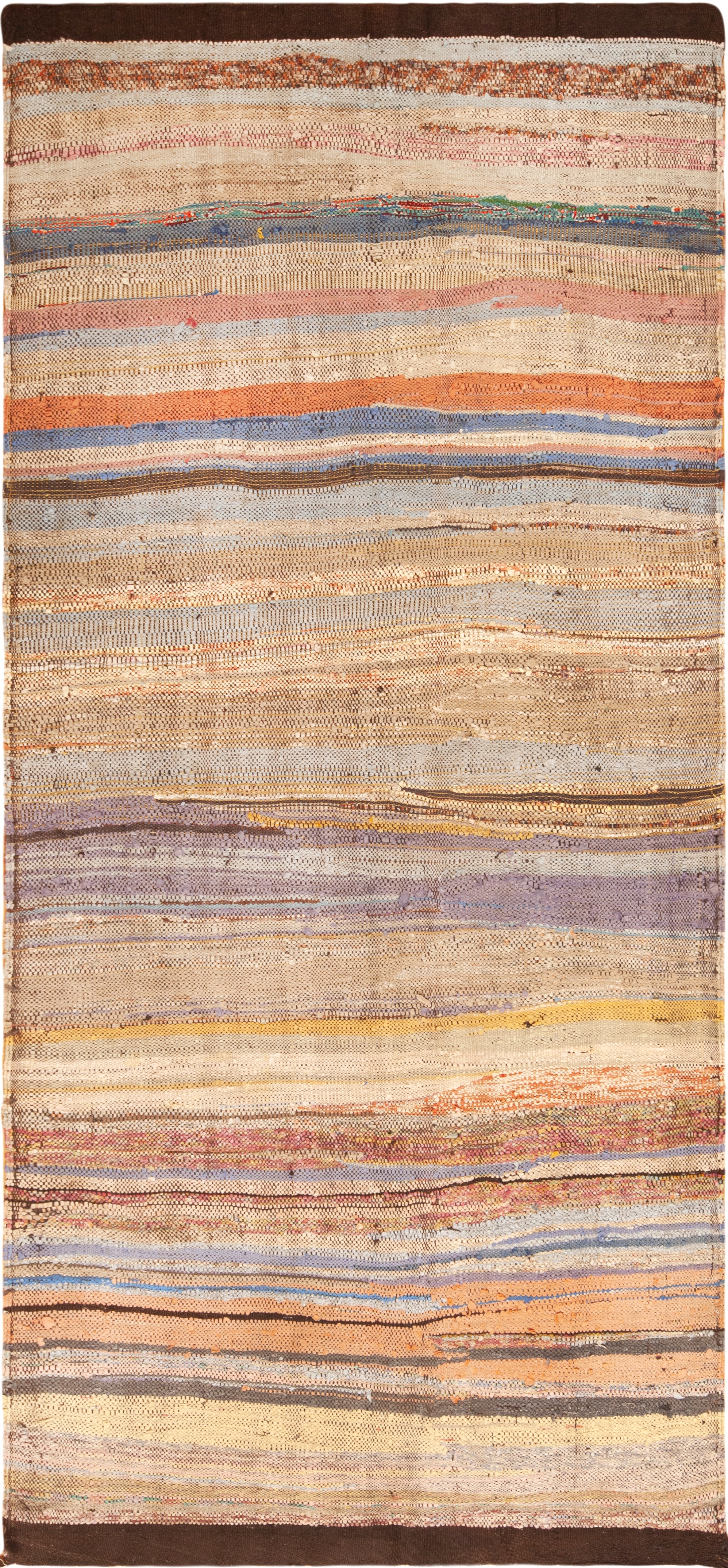 Beautiful Soft Colors Vintage Moroccan Flatweave Rug 73014