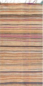 Striped Design Vintage Moroccan Kilim Rug 73018 by Nazmiyal Antique Rugs