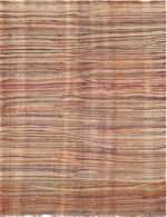 Striped Vintage Moroccan Tribal Kilim Rug 73009 by Nazmiyal Antique Rugs