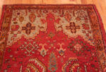 Top of Antique Tribal Weeping Willow Design Turkish Oushak Rug 72974 by Nazmiyal Antique Rugs