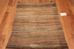 Top of Artistic Earth Tones Vintage Moroccan Kilim Rug 73021 by Nazmiyal Antique Rugs