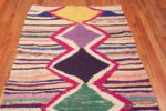 Top of Diamond Pattern Vintage Moroccan Kilim Rug 72996 by Nazmiyal Antique Rugs