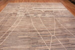 Top of Large Room Size Tribal Geometric Earth Tone Color Modern Minimalist Rug 11708 by Nazmiyal Antique Rugs