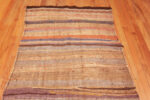 Top of Soft Warm Colors Vintage Moroccan Flatweave Rug 73014 by Nazmiyal Antique Rugs