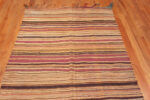 Top of Striped Design Vintage Moroccan Kilim Rug 73018 by Nazmiyal Antique Rugs