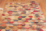 Top of Vibrant Vintage Moroccan Kilim Rug 72995 by Nazmiyal Antique Rugs
