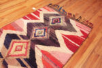 Top of Vintage Moroccan Boucherouite Geometric Rug 72984 by Nazmiyal Antique Rugs