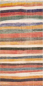 Tribal Eclectic Vintage Moroccan Kilim Rug 73004 by Nazmiyal Antique Rugs