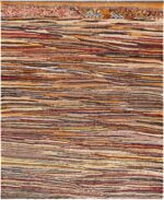 Vintage Moroccan Multicolored Stripes Kilim 73002 by Nazmiyal Antique Rugs