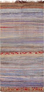 Vintage Purple Tones Moroccan Kilim Rug 73001 by Nazmiyal Antique Rugs