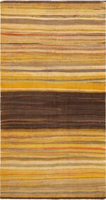 Warm Colors Vintage Moroccan Flatweave Rug 72985 by Nazmiyal Antique Rugs