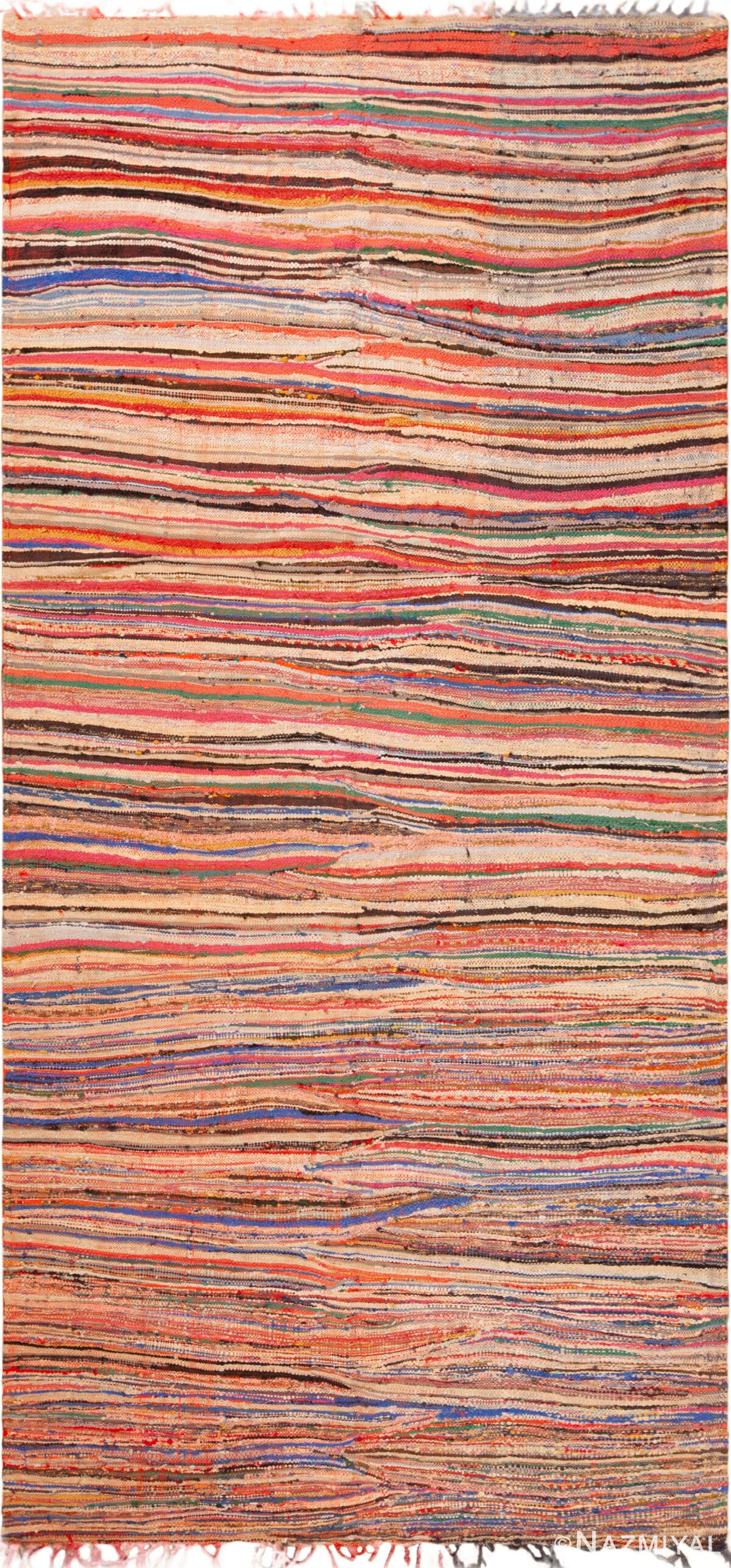 Abstract Colorful Vintage Moroccan Kilim Rug 73005 by Nazmiyal Antique Rugs