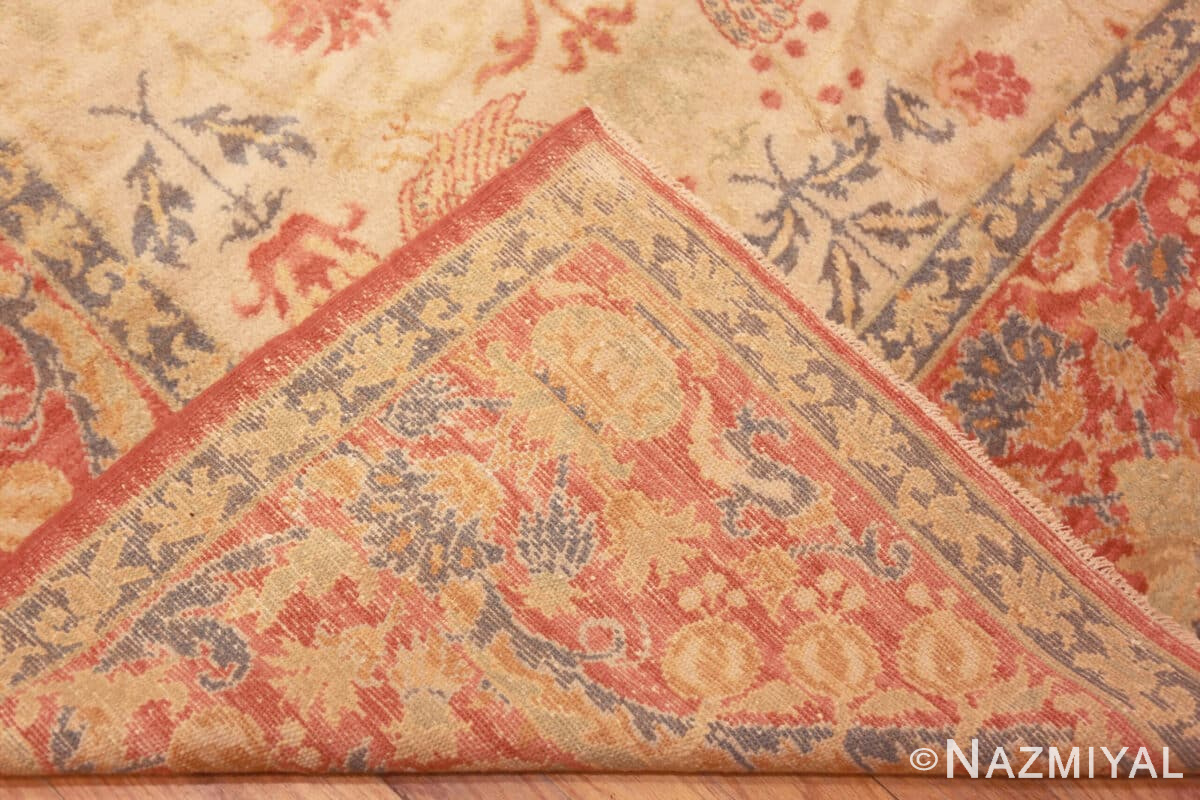 Charming Antique Bird Design Spanish Area Rug 72904 Nazmiyal