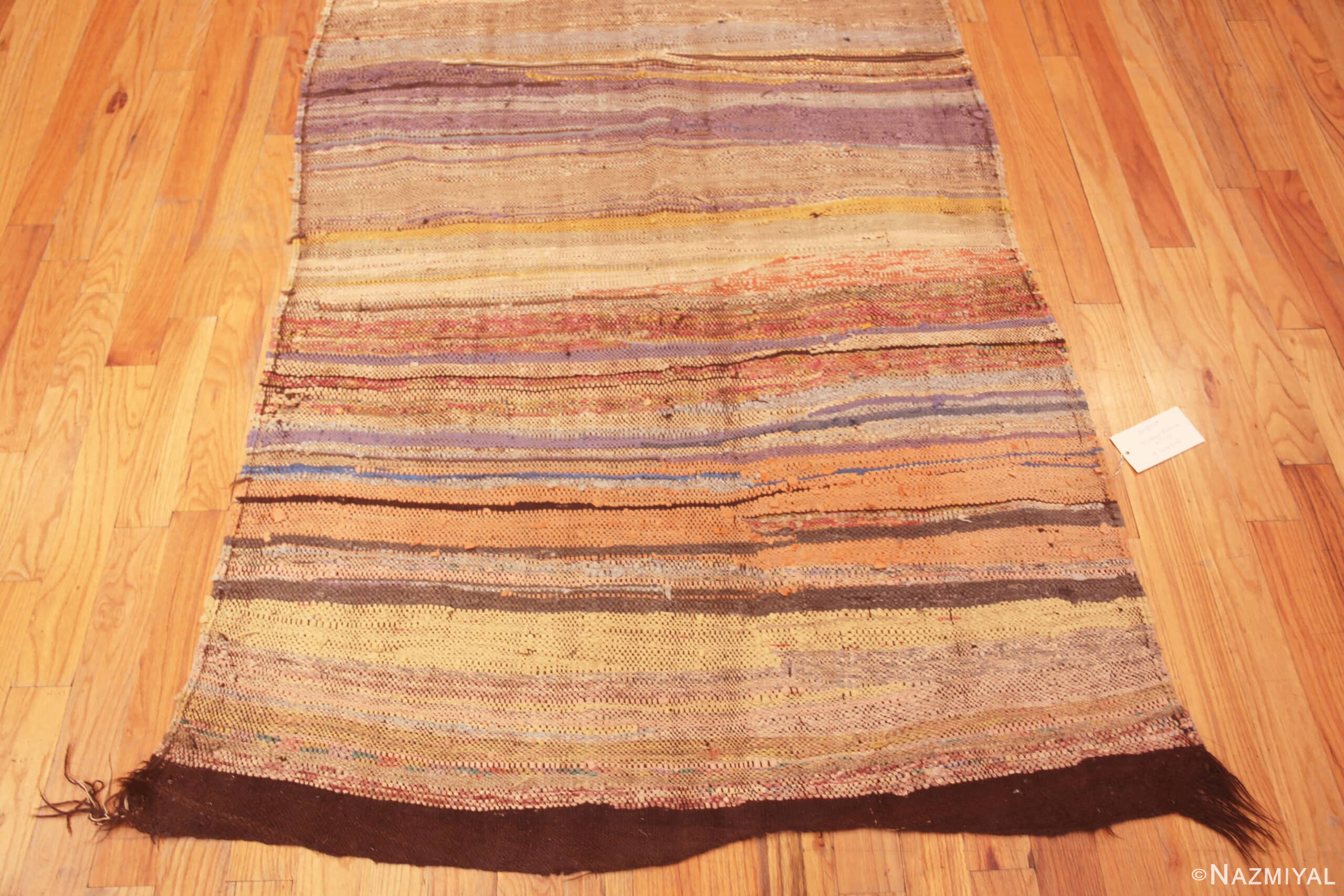 Beautiful Soft Colors Vintage Moroccan Flatweave Rug 73014