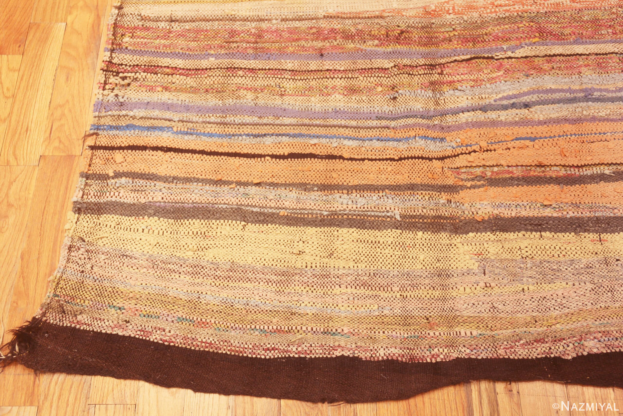 Beautiful Soft Colors Vintage Moroccan Flatweave Rug 73014