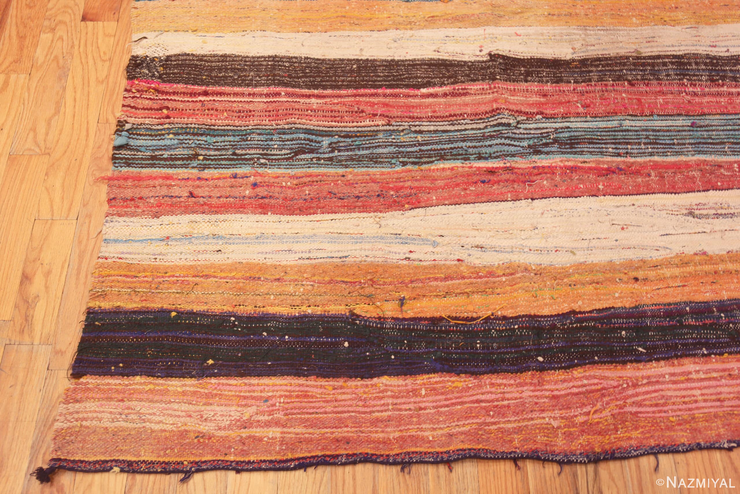 Gorgeous Tribal Eclectic Vintage Moroccan Kilim Rug 73004