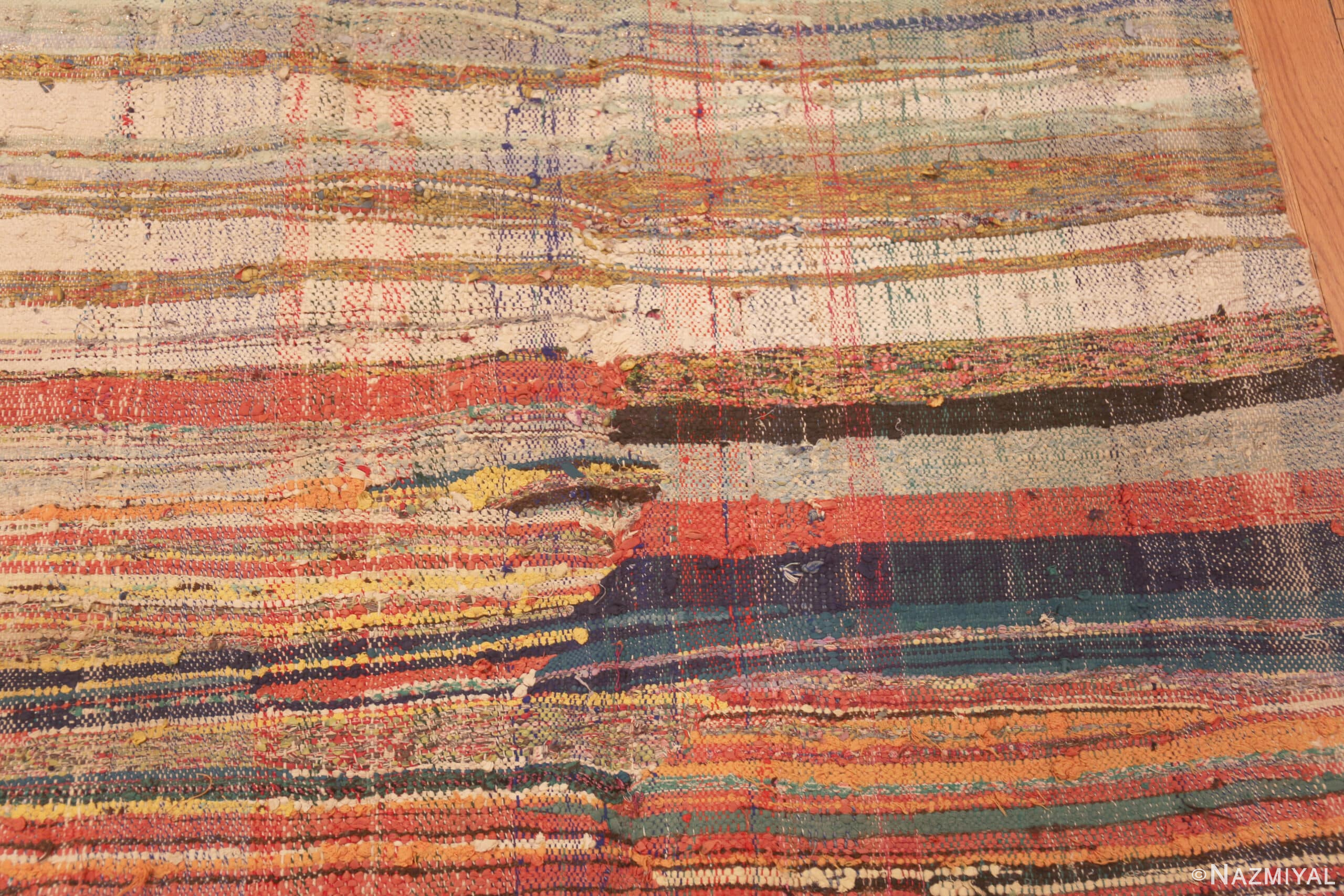 Colorful Vintage Moroccan Boucherouite Kilim Rug 73003 Nazmiyal