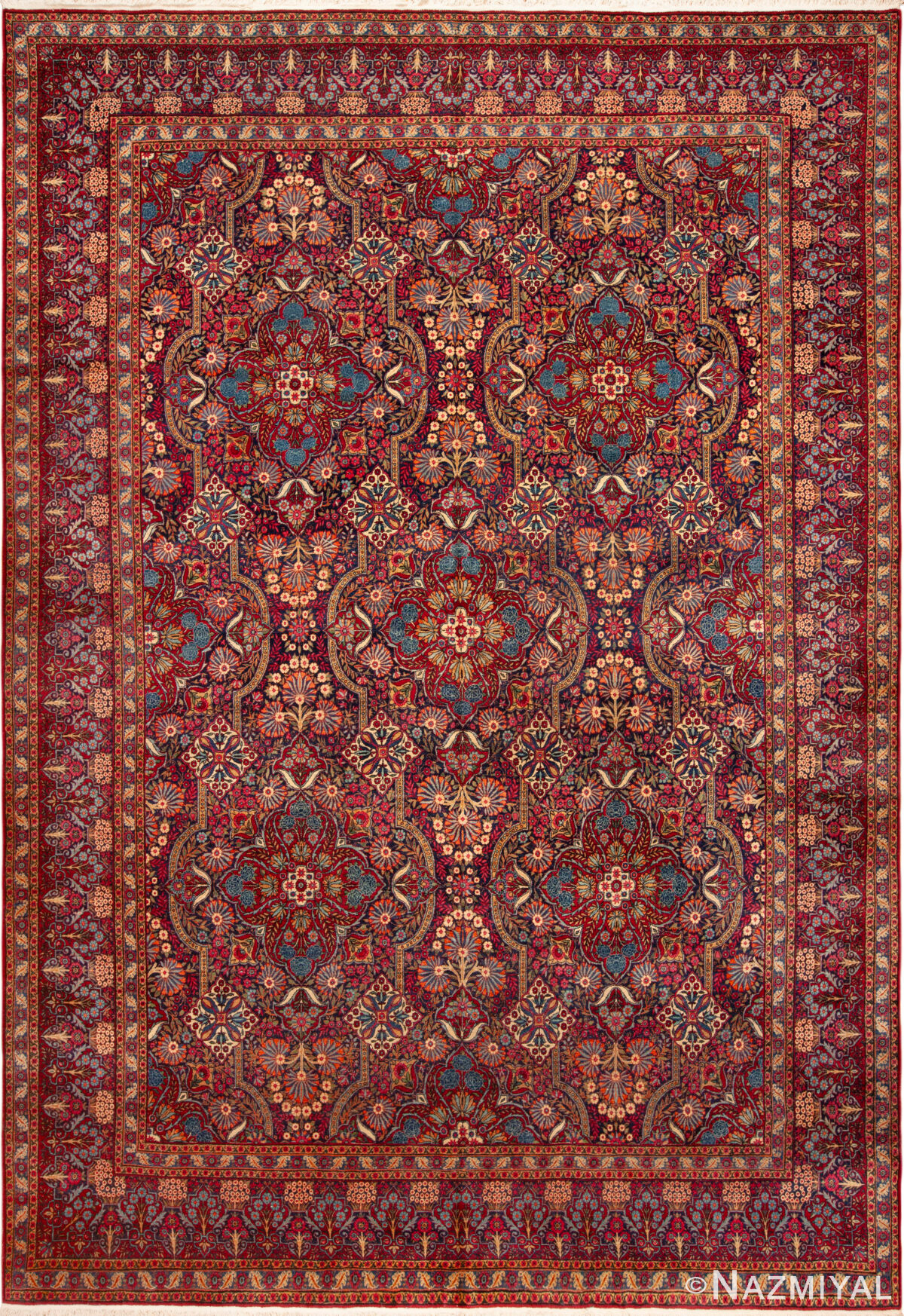 Large Vintage Persian Kerman Rug 73076 by Nazmiyal Antique Rugs