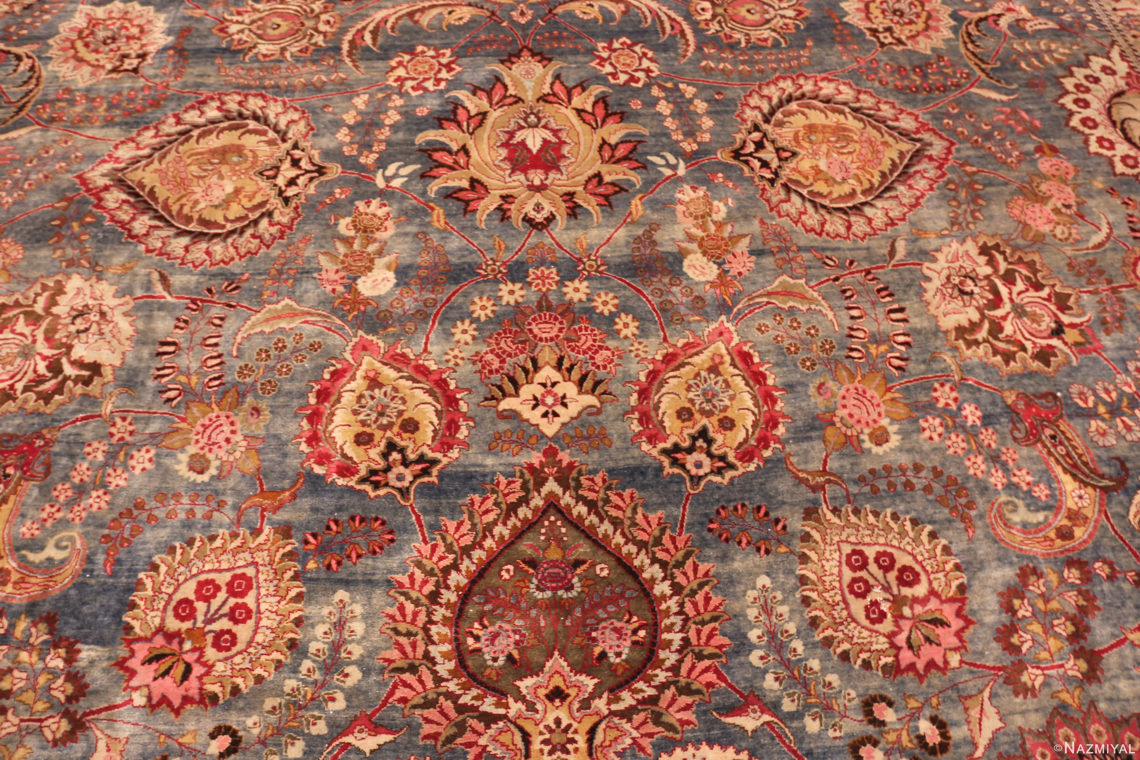Luxurious Palace Size Vintage Persian Khorassan Floral Rug 73044 by Nazmiyal Antique Rug Collection