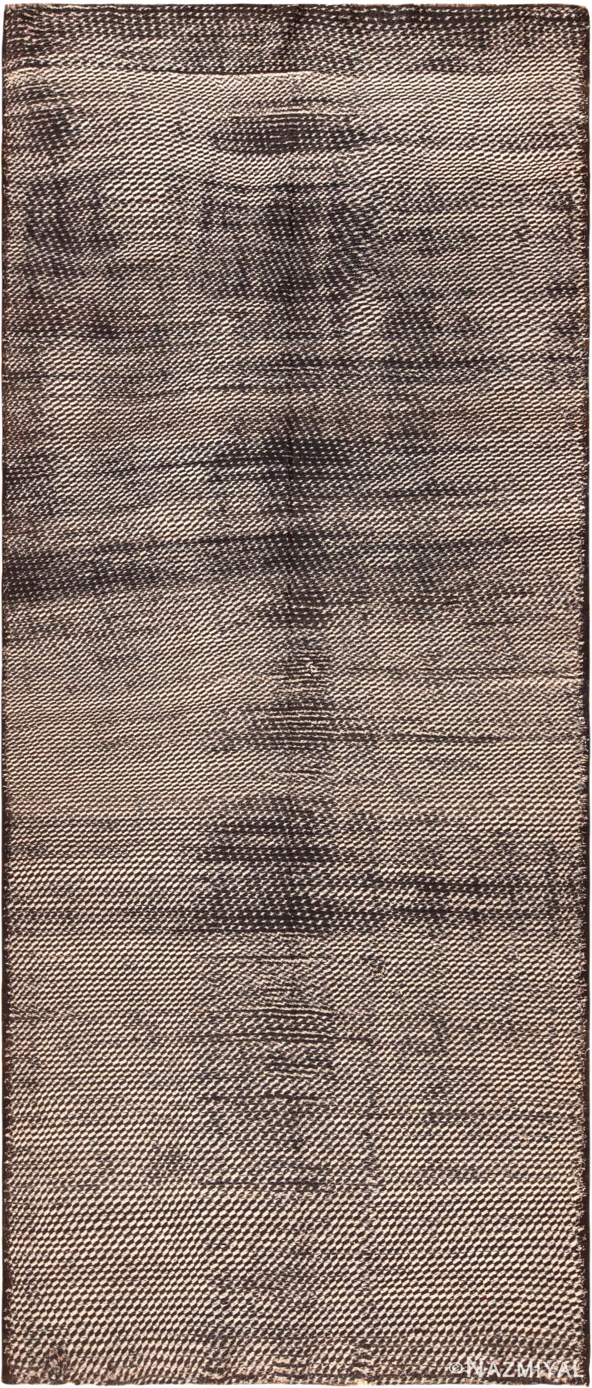 Monochromatic Textured Vintage Moroccan Rug 72998 by Nazmiyal Antique Rugs