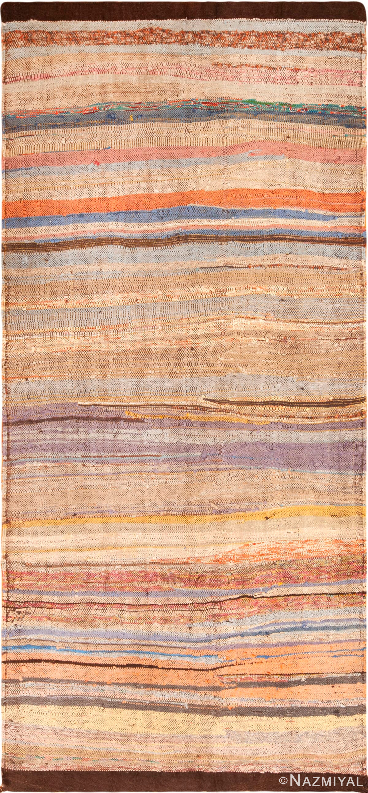 Soft Warm Colors Vintage Moroccan Flatweave Rug 73014 by Nazmiyal Antique Rugs