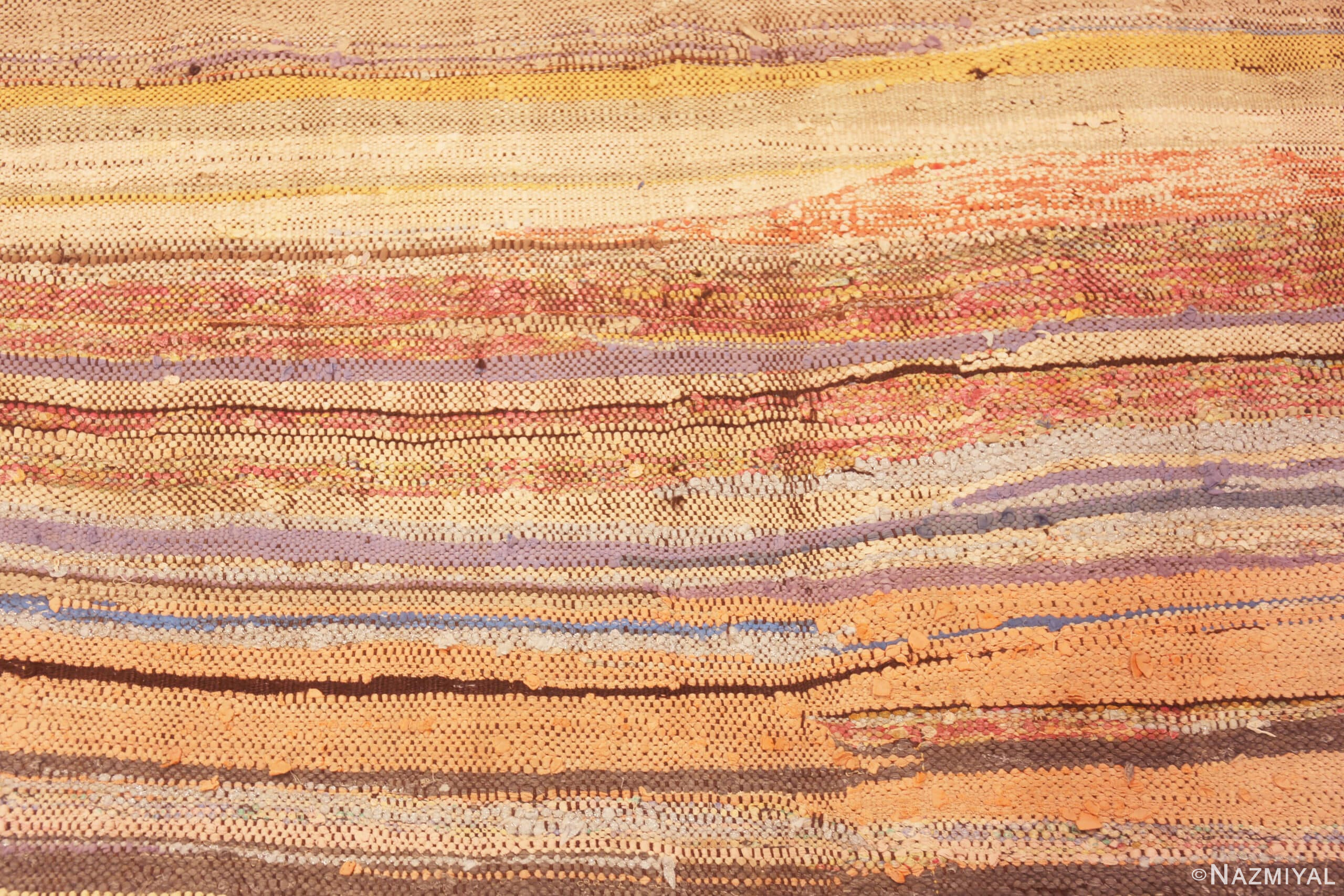 Texture of Soft Warm Colors Vintage Moroccan Flatweave Rug 73014 by Nazmiyal Antique Rugs