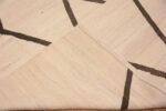 Weave of Large Size Cream Brown Tribal Geometric Modern Flatwoven Kilim Rug 11735 by Nazmiyal Antique Rugs