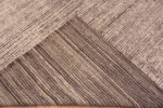 Weave of Modern Contemporary Handmade Cream Brown Wool Minimalist Area Rug 11663 by Nazmiyal Antique Rugs