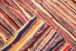 Weave of Striped Jewel Tones Vintage Moroccan Flatweave Rug 73007 by Nazmiyal Antique Rugs