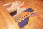 Whole View of Bold Abstract Layered Design Vintage Moroccan Kilim 72997 by Nazmiyal Antique Rugs