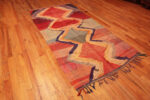Whole View of Gallery Size Artistic Vintage Moroccan Kilim 72991 by Nazmiyal Antique Rugs