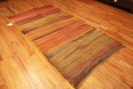 Whole View of Warm Tones Tribal Vintage Moroccan Kilim Gallery Size Rug 72988 by Nazmiyal Antique Rugs
